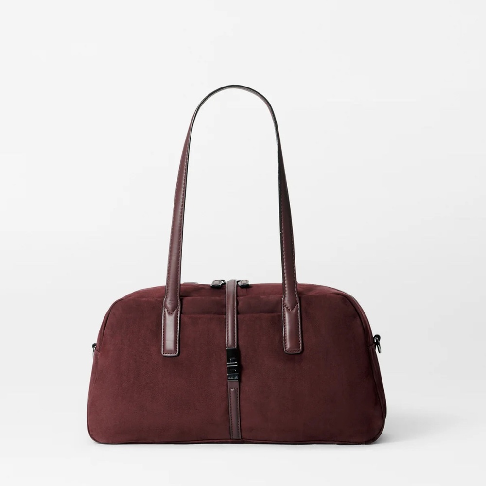 MZ Wallace Astor Satchel Wine Nubuck